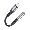 Адаптер Hoco LS33 USB-C to 3.5mm AUX Grey (6931474761163)
