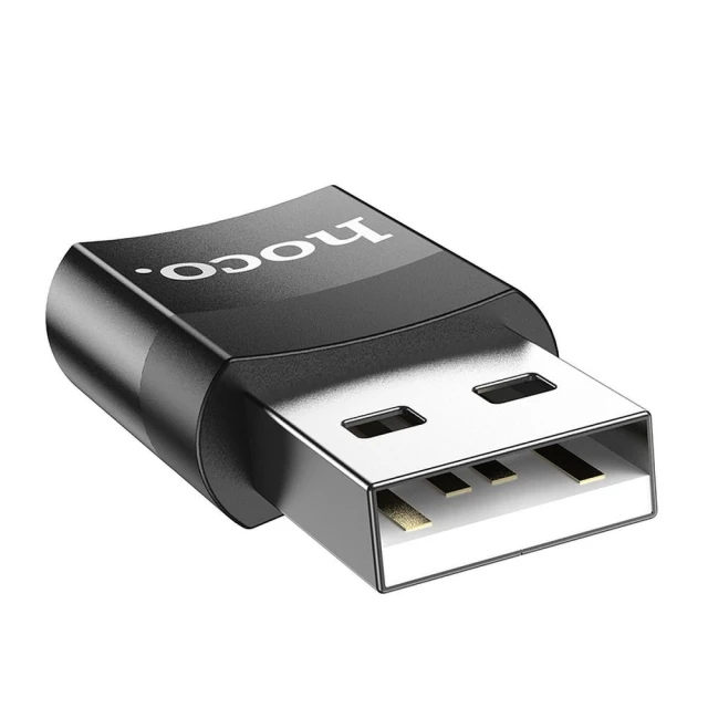 Адаптер Hoco UA17 OTG USB A to USB C Black (6931474762009)