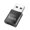Адаптер Hoco UA17 OTG USB A to USB C Black (6931474762009)
