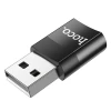 Адаптер Hoco UA17 OTG USB A to USB C Black (6931474762009)