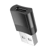 Адаптер Hoco UA17 OTG USB A to USB C Black (6931474762009)