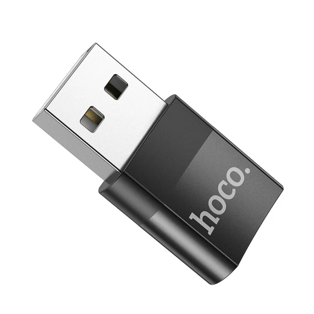 Адаптер Hoco UA17 OTG USB A to USB C Black (6931474762009)