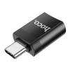 Адаптер Hoco UA17 OTG USB C to USB A Black (6931474762016)