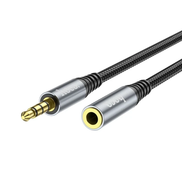 Кабель AUX Hoco UPA20 Jack 3.5 mm 2 м Black (6931474762160)