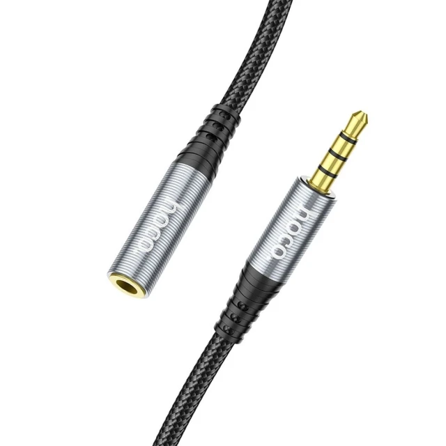 Кабель AUX Hoco UPA20 Jack 3.5 mm 2 м Black (6931474762160)