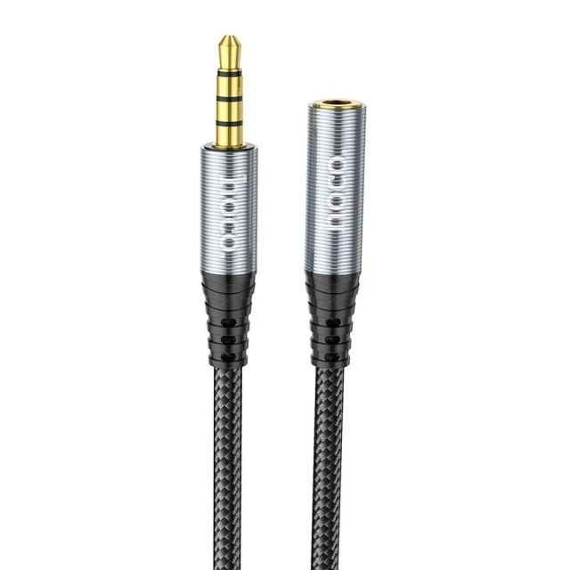 Кабель AUX Hoco UPA20 Jack 3.5 mm 2 м Black (6931474762160)