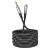 Кабель AUX Hoco UPA20 Jack 3.5 mm 2 м Black (6931474762160)