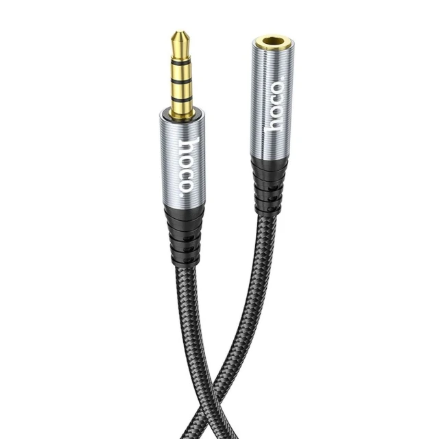 Кабель AUX Hoco UPA20 Jack 3.5 mm 2 м Black (6931474762160)