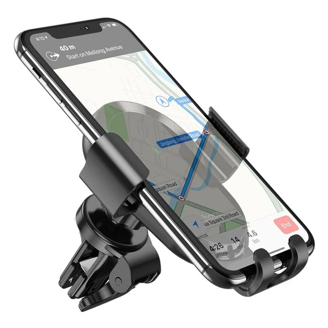 Автотримач Hoco 15W індукційний CA105 Black (6931474762443)