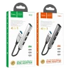 Адаптер HUB 4в1 USB 3.0 + USB 2.0 x3 Hoco HB26 Grey (6931474765468)