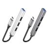 Адаптер HUB 4в1 USB-C Hoco HB26 Grey (6931474765482)