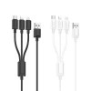 Кабель Hoco X74 3в1 USB A до Lightning/Micro USB/USB C 2A 1 м Black (6931474767363)
