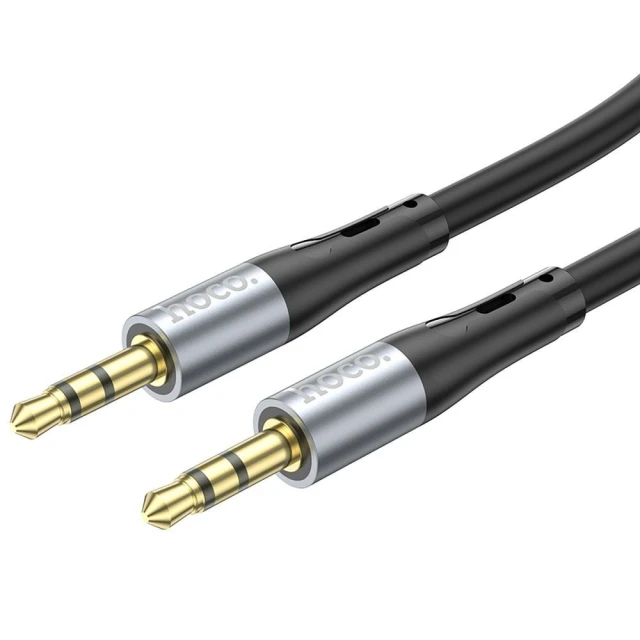 Кабель Hoco UPA22 AUX Jack 3.5 mm — Jack 3.5 mm 1 м Black (6931474769459)