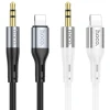 Кабель AUX Jack 3,5 мм до Lightning Hoco UPA22 1 м Black (6931474769473)