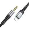 Кабель AUX Jack 3,5 мм до Lightning Hoco UPA22 1 м Black (6931474769473)