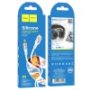 Кабель Hoco UPA22 AUX Jack 3.5 mm to Lightning 1 m White (6931474769480)