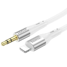 Кабель Hoco UPA22 AUX Jack 3.5 mm to Lightning 1 m White (6931474769480)