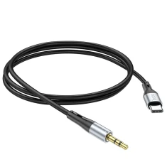 Кабель AUX Jack 3.5 мм до USB C Hoco 1 м UPA22 Black (6931474769497)