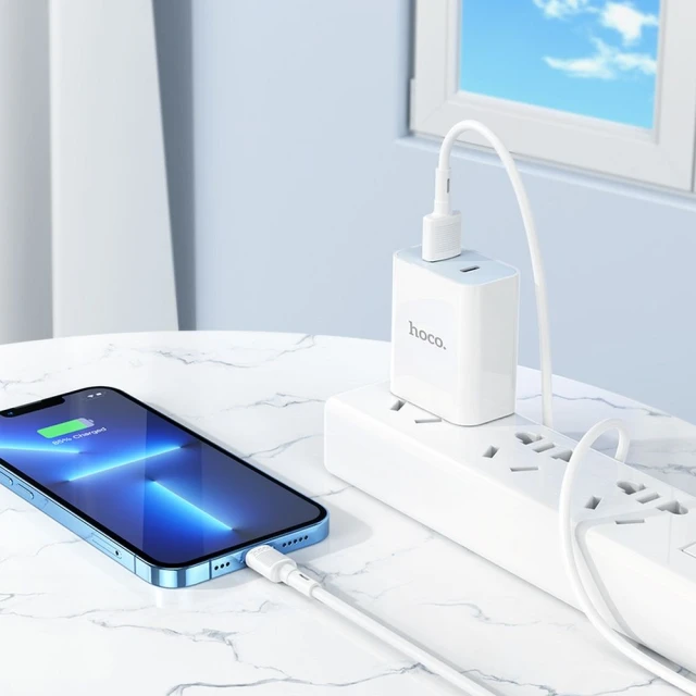 Кабель Hoco X83 USB A to Lightning White (6931474770875)