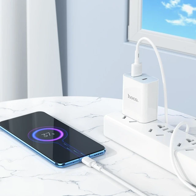 Кабель Hoco X83 USB-A to Micro USB 2.4A 1m White (6931474770899)