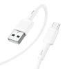 Кабель Hoco X83 USB-A to Micro USB 2.4A 1m White (6931474770899)