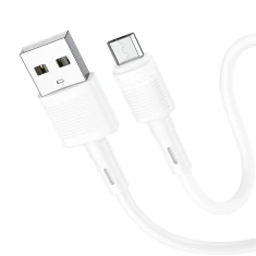 Кабель Hoco X83 USB-A to Micro USB 2.4A 1m White (6931474770899)