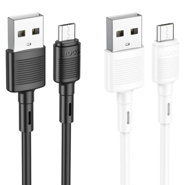 Кабель Hoco X83 USB-A to Micro USB 2.4A 1m White (6931474770899)