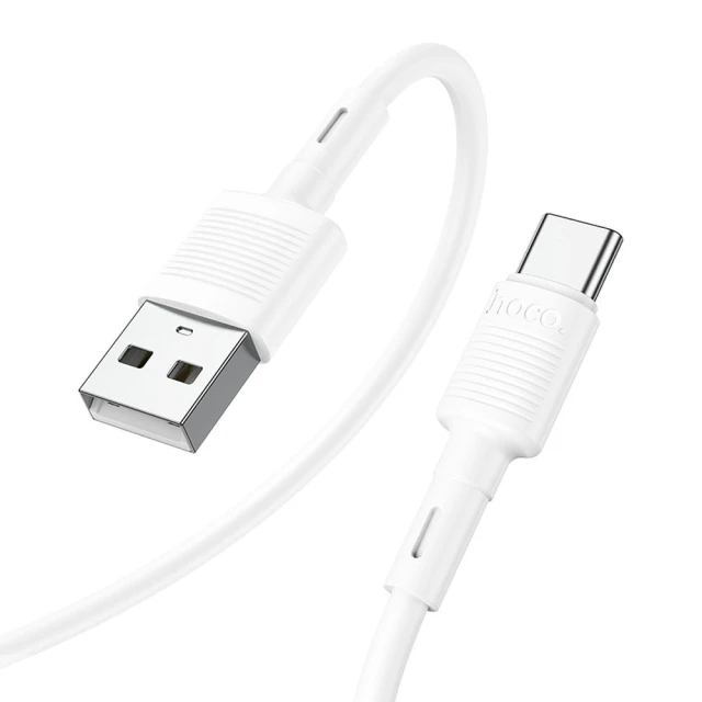 Кабель Hoco X83 USB-A to USB-C 3A 1m White (6931474770912)