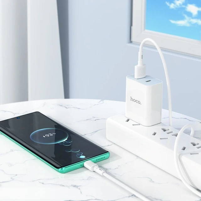 Кабель Hoco X83 USB-A to USB-C 3A 1m White (6931474770912)
