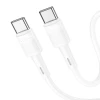 Кабель Hoco X83 USB C до USB C PD 3A 60W 1 м White (6931474770936)