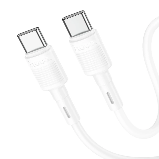 Кабель Hoco X83 USB C до USB C PD 3A 60W 1 м White (6931474770936)