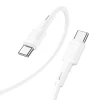 Кабель Hoco X83 USB C до USB C PD 3A 60W 1 м White (6931474770936)