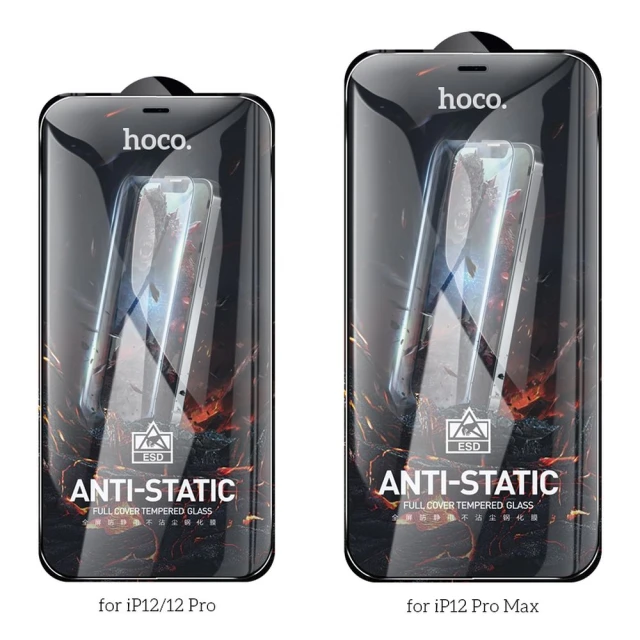 Захисне скло Hoco HD Anti-static для iPhone 12 Pro Max Clear (25 pack) (6931474771322)