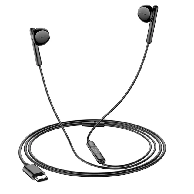 Навушники Hoco M93 провідні вакуумні USB C Black (6931474778819)