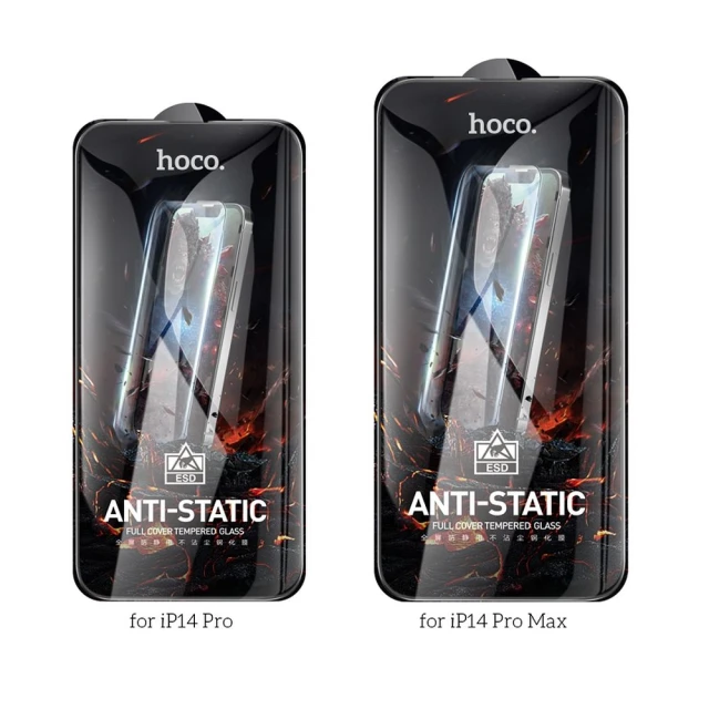 Захисне скло Hoco HD Anti-static для iPhone 14 Pro Clear (25 pack) (6931474778956)
