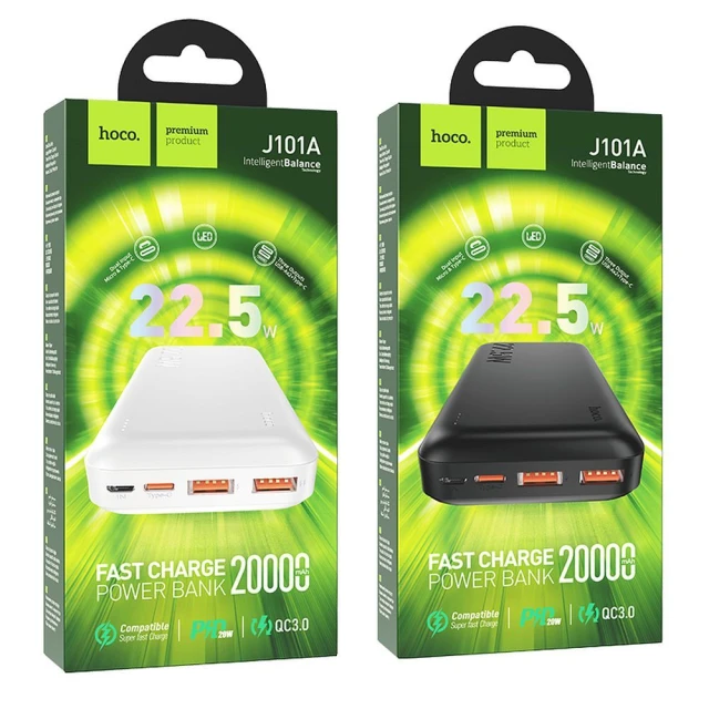 Powerbank Hoco 20000 mAh QC PD 3A 22,5W J101A Black (6931474782496)