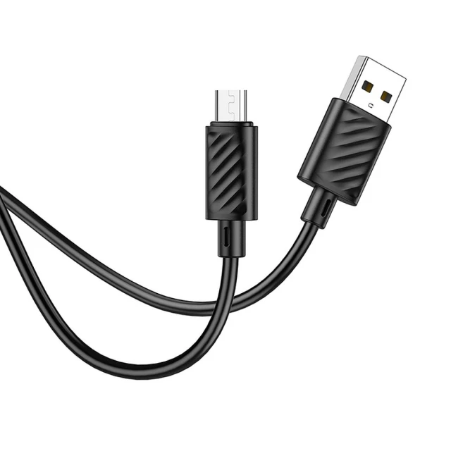 Кабель HOCO USB A to Micro USB X88 2.4A 1 м Black (6931474783325)