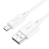 Кабель Hoco X88 USB A to Micro USB 2.4A 1 m White (6931474783332)
