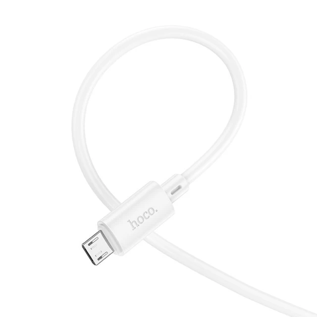 Кабель Hoco X88 USB A to Micro USB 2.4A 1 m White (6931474783332)