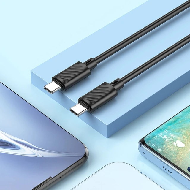 Кабель Hoco X88 USB C до USB C PD 3A 60W 1 м Black (6931474783363)