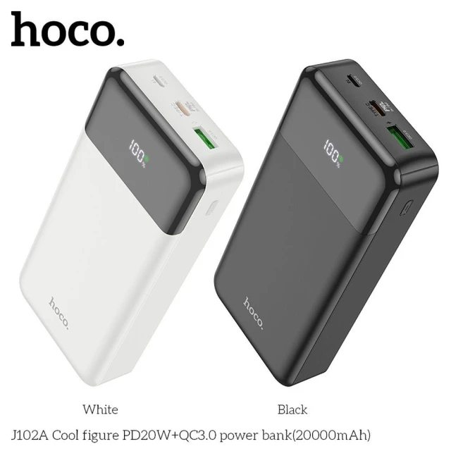 Powerbank Hoco 20000 mAh QC3.0 PD 3A 20W J102A Black (6931474783622)