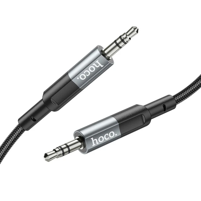 Кабель Hoco UPA23 AUX Jack 3.5 mm to Jack 3.5 mm 1 m Grey (6931474783820)