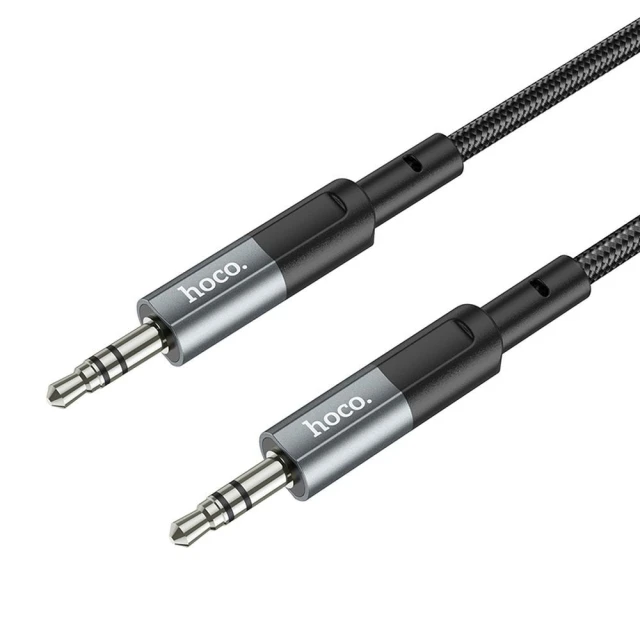 Кабель Hoco UPA23 AUX Jack 3.5 mm to Jack 3.5 mm 1 m Grey (6931474783820)