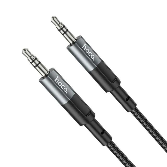 Кабель Hoco UPA23 AUX Jack 3.5 mm to Jack 3.5 mm 1 m Grey (6931474783820)