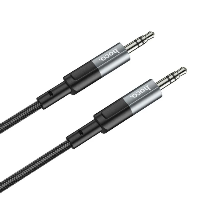 Кабель Hoco UPA23 AUX Jack 3.5 mm to Jack 3.5 mm 1 m Grey (6931474783820)