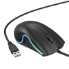 Миша дротова Hoco GM19 USB A 1000 dpi з підсвічуванням Black (6931474784131)