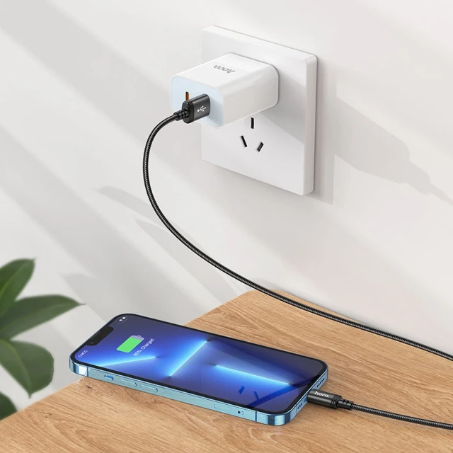 Кабель Hoco X89 USB-A to Lightning 2.4A 1м Black (6931474784322)