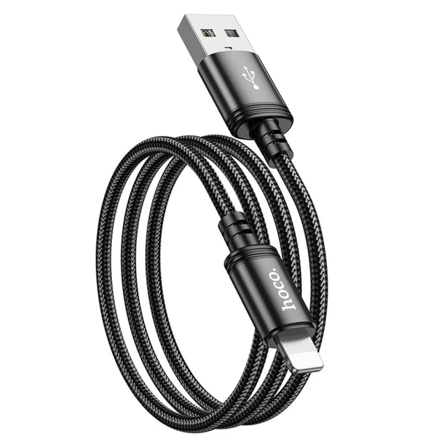 Кабель Hoco X89 USB-A to Lightning 2.4A 1м Black (6931474784322)