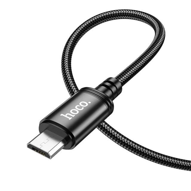 Кабель USB A до Micro USB Hoco X89 2.4A 1 м Black (6931474784346)