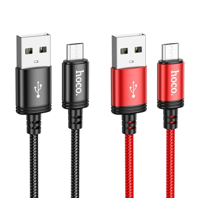 Кабель USB A до Micro USB Hoco X89 2.4A 1 м Black (6931474784346)
